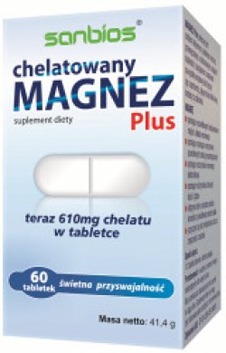Magnez Plus Chelatowany 60 tabl. SANBIOS