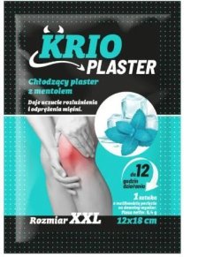 PLASTER KRIO CHŁODZACY Z MENTOLEM 1 SZT