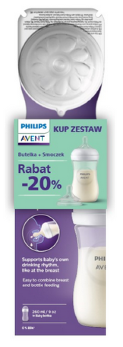 AVENT ZESTAW BUTELKA SCY903/01+ SMOCZEK DO BUTELKI SCY964/02