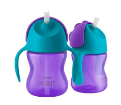 AVENT KUBEK Z SŁOMKĄ 9M+, 200ML GIRL 796/02