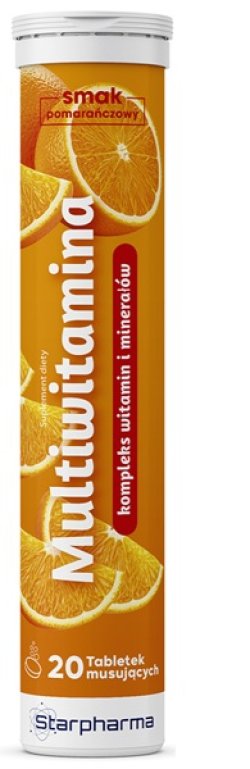 *STP MULTIWITAMINA 20 TAB.MUSUJĄCYCH