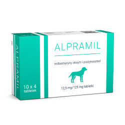 ALPRAMIL 12,5 MG/125 MG 40 TAB.DLA PSÓW