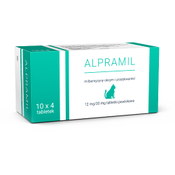 ALPRAMIL 12 MG / 30 MG 40 TAB.DLA KOTÓW