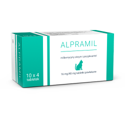 ALPRAMIL 16 MG / 40 MG 40 TAB.DLA KOTÓW
