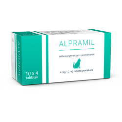 ALPRAMIL 4 MG / 10 MG 40 TAB.DLA KOTÓW