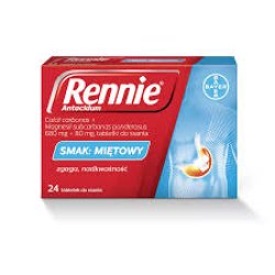 Antacidum Rennie miętowy BAYER 24tabl.
