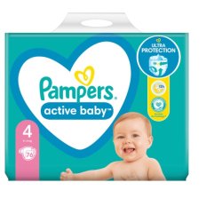 PAMPERSY ACTIVE 4 MAXI 76     9-14 KG
