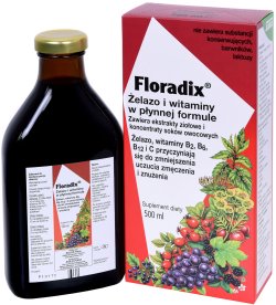 FLORADIX Żelazo i wit. 500ml
