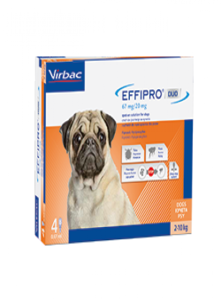 EFFIPRO DUO 67MG/20MG S 4 PIPETY