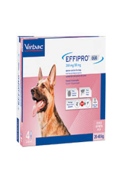 EFFIPRO DUO 268MG/80MG L 4 PIPETY