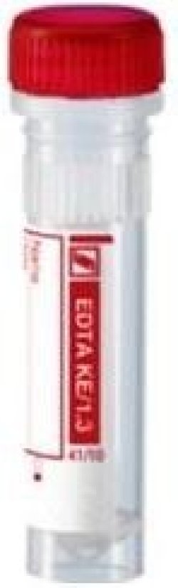 Probówki EDTA 1,3 ml czerwone 100 szt