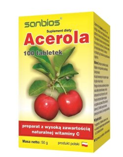 Acerola 100 tabl. SANBIOS *