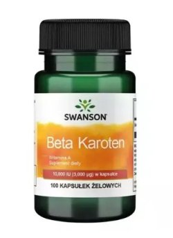 SWANSON Beta Karoten 10000IU 100 kaps.