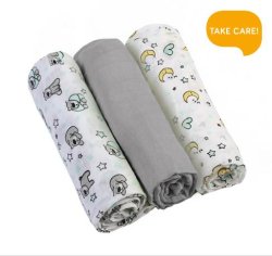 ONO PIEL.MUŚLINOWE 348/01 3 SZT.SZARE