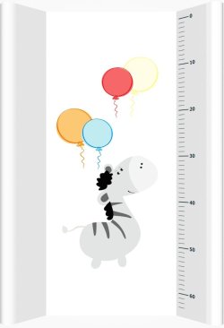 NADSTAWKA SB USZ.70 BIAŁA ZEBRA Z BALON.