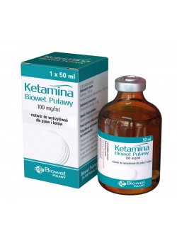 KETAMINA BIOWET PUŁAWY 10 %  50 ML, INJ.