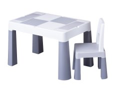 TEGA KOMPLET MULTIFUN ECO SZARY STOLIK + 2 KRZESEŁKA