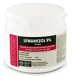 LEWAMIZOL 5% 100 G, 50 MG/G, PROSZEK DO
