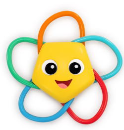 BABY EINSTEIN GRYZAK Z GRZECHOTKĄ SOOTHING STAR 3M+