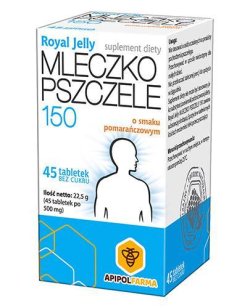 Mleczko pszczele Royal Jelly 150mg45tab*
