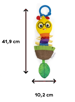BABY EINSTEIN ZABAWKA GRZECHOTKA CAL-A-PULLER 0M+
