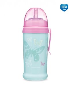 BIDON 56/515 BUTTERFLY TURKUSOWY 350ml