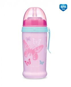 BIDON 56/515 BUTTERFLY RÓŻOWY 350ml