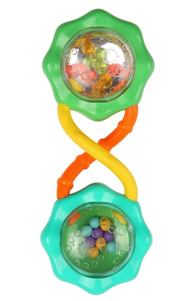  BRIGHT STARTS GRZECHOTKA RATTLE&SHAKE BARBELL 3+