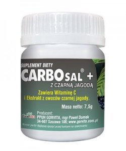 Carbosal + czarna jagoda 30kaps GORVITA