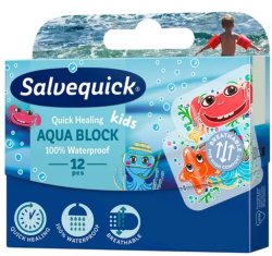 PLAST.SALVEQUICK - AQUA BLOCK KIDS 12