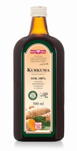 POLSKA RÓŻA Kurkuma Sok 100% z Cyt.500ml