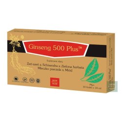 Ginseng 500 Plus żeń-szeń/miód-10x10ml