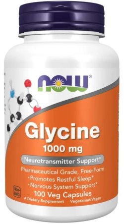 NOW GLYCINE 1000mg  - 100kaps.