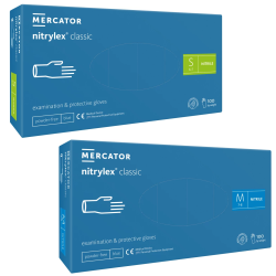 RĘKAWICE NITRYLOWE 100 SZT  S