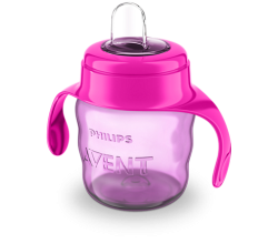 AVENT KUBEK Z USTNIKIEM 6M+, 200ML. RÓŻOWY 551/03