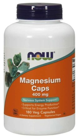 NOW Magnesium caps 400mg 180 kaps.
