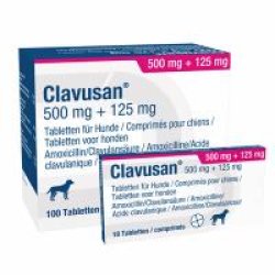 CLAVUSAN 500 MG + 125 MG  100 TABL