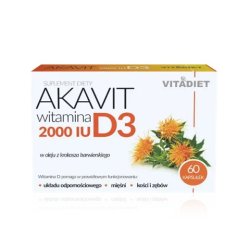 VITADIET Akavit Wit.D3 2000 IU 60 kaps