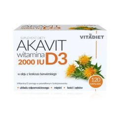VITADIET Akavit Wit.D3 2000 IU 120 kaps