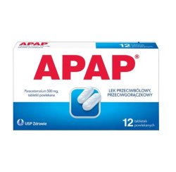 Apap /US PHARMACIA/tabl.0.5g12 szt.