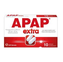 Apap Extra /US PHARMACIA/tabl.powl.10szt