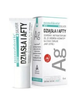 Nanobiotic Med Silver Dziąsła i Afty 15m