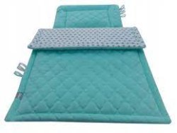 POŚCIEL DO WÓZKA 75X100 VELVET MIĘTOWA