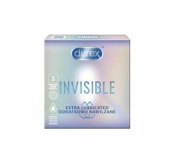 PREZERW.DUREX INVISIBLE EXTRA NAWILŻ. 3m