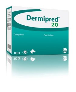 DERMIPRED 20 MG 100 TABLETEK DLA PSÓW