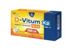 D-VITUM forte 2000 jm K2 MK-7 120 kaps