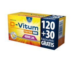 D-VITUM forte MAX 4000 j.m. 150 kaps.